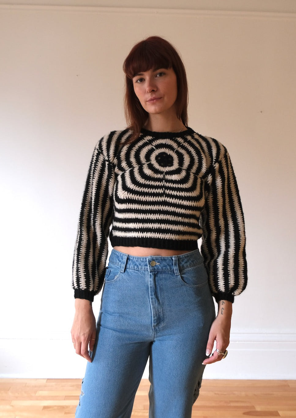 Tach Clothing Antar Knit Sweater Black/White Garmentory