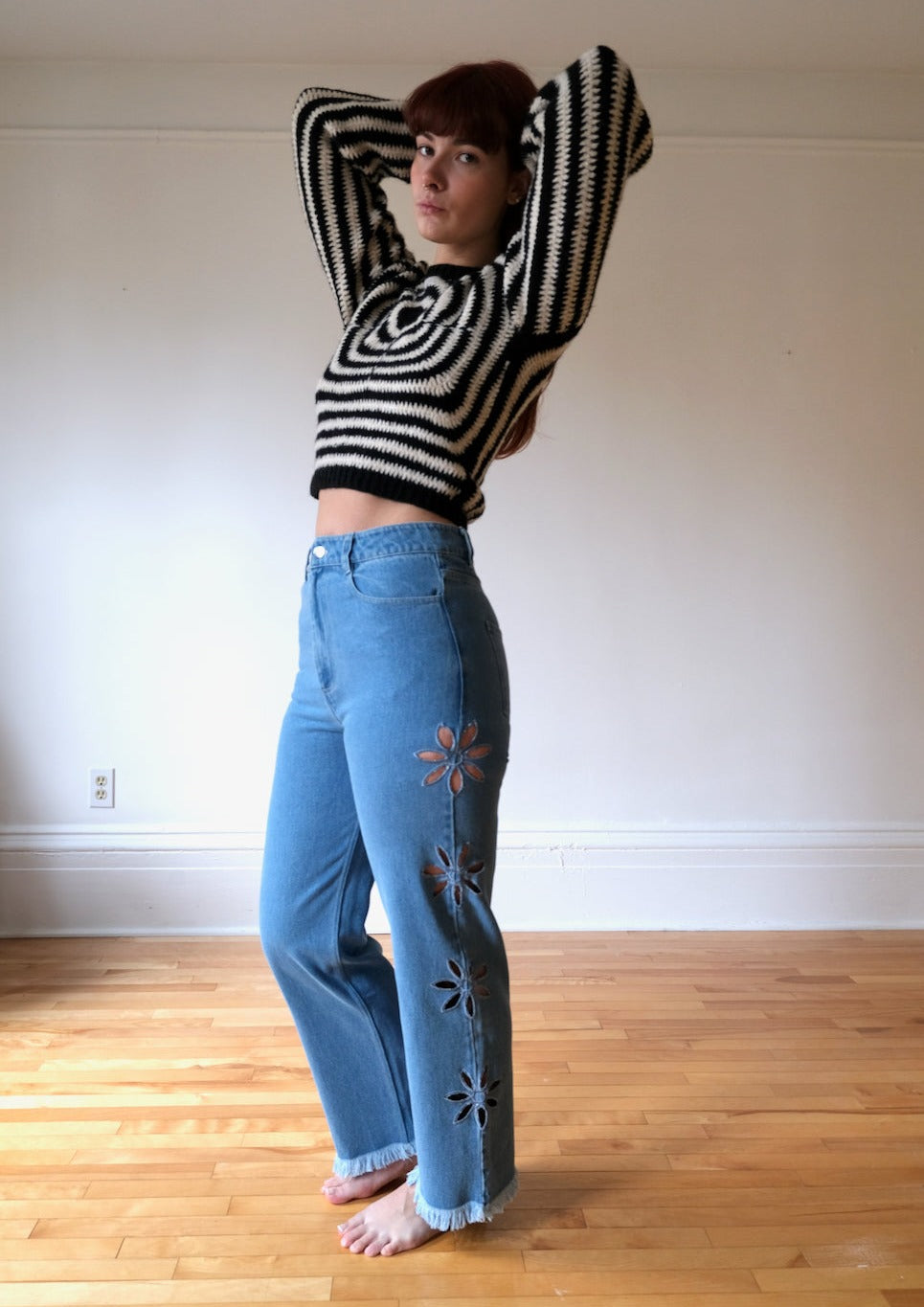 Tach Clothing Antar Knit Sweater Black/White Garmentory