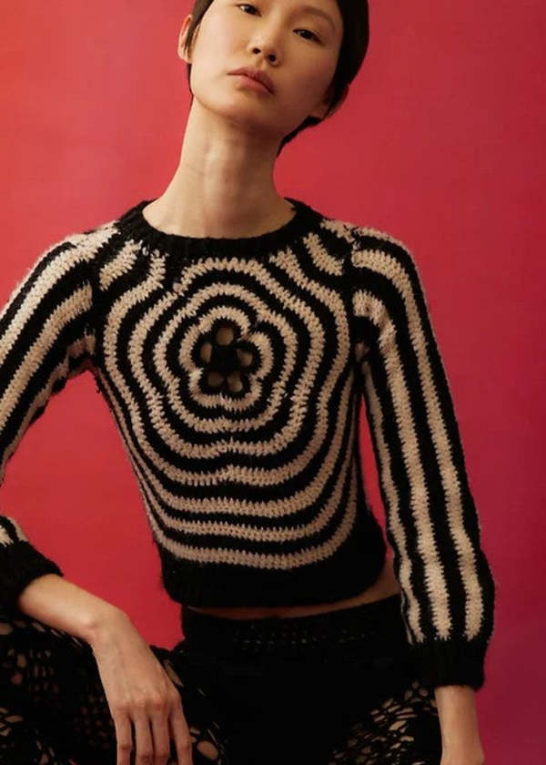 Tach Clothing Antar Knit Sweater Black/White Garmentory