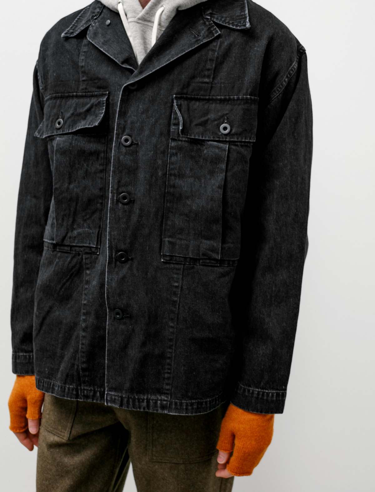 Orslow US Army Denim Jacket Black Garmentory