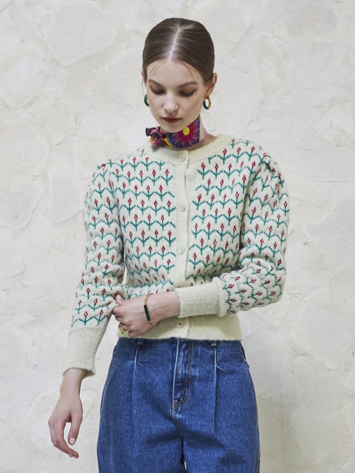 Maison De Ines Botanical Garden Cardigan - Multi - Image 4 of 5