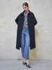 Maison De Ines Wool Stitch Coat - Navy - Thumbnail 5
