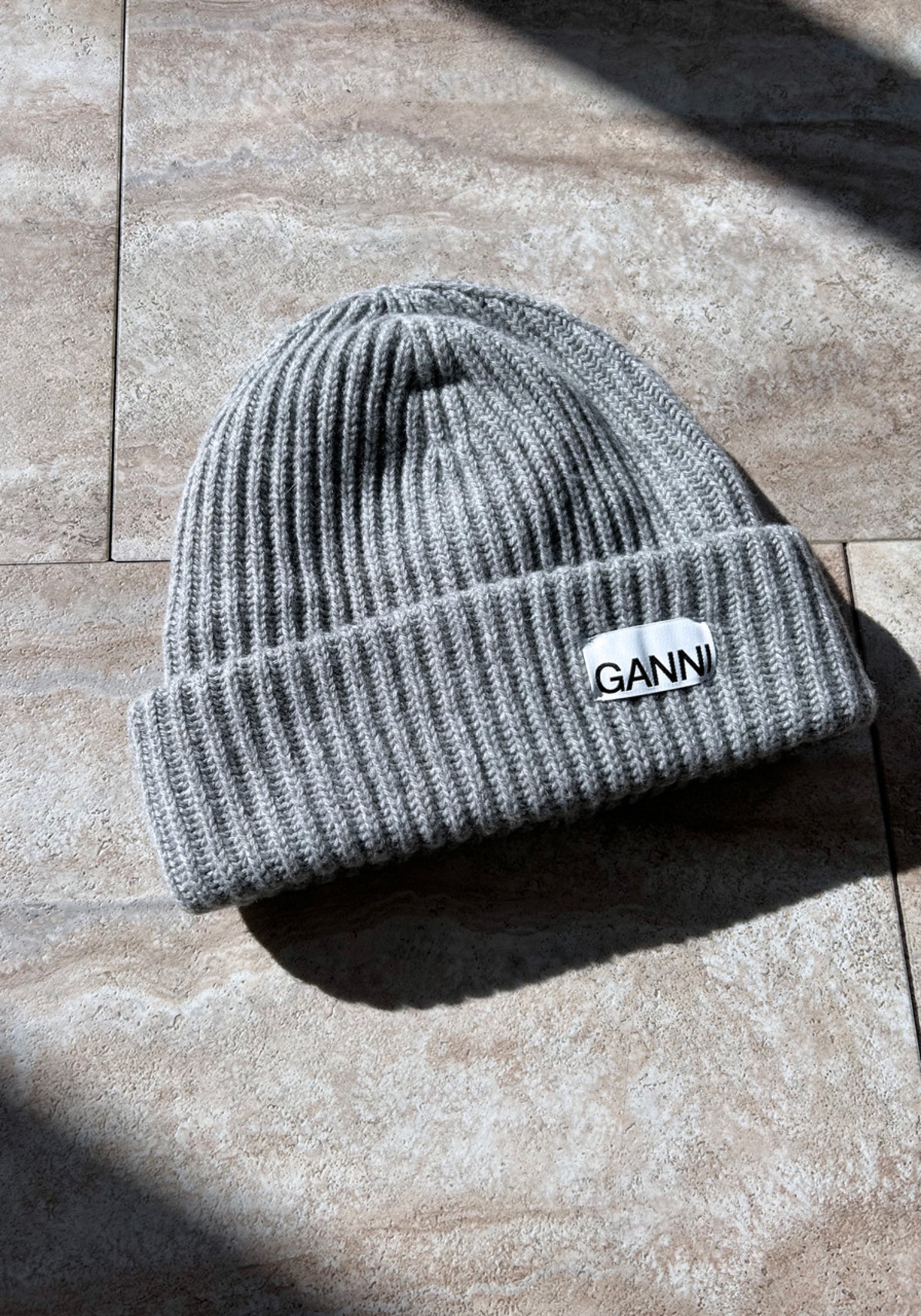 Ganni Structured Rib Beanie Paloma Garmentory