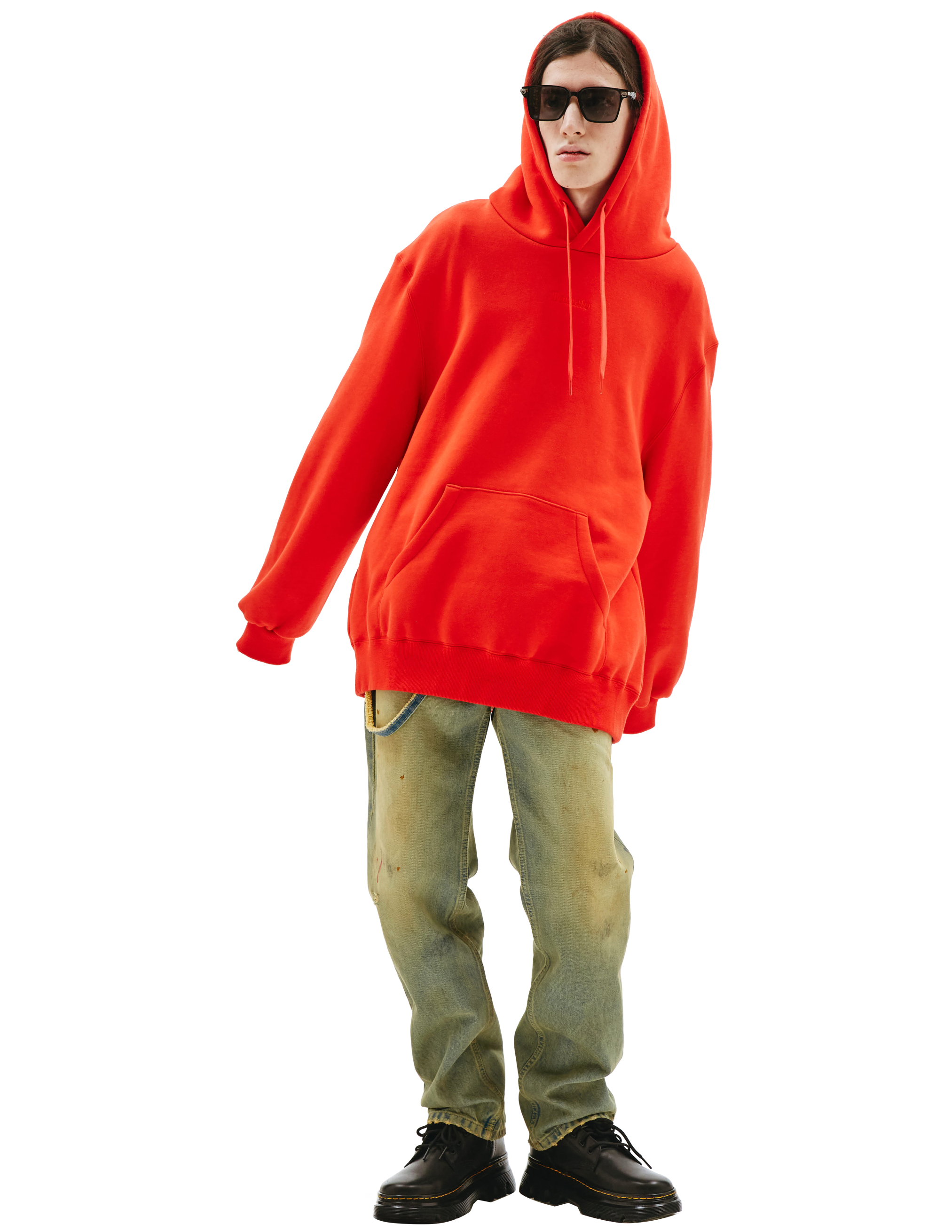Doublet Embroidery Tomato Hoodie sweater - red | Garmentory