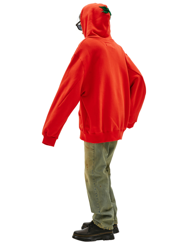 Doublet Embroidery Tomato Hoodie sweater - red | Garmentory