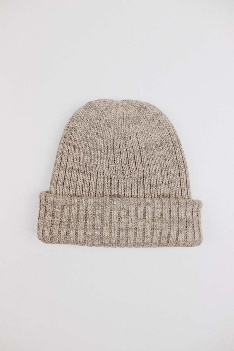 Wol Hide Marled Rib Hat - Sandstone | Garmentory display picture 3