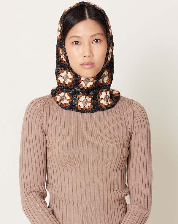 Misha & Puff Agnese Crochet Balaclava - Licorice | Garmentory