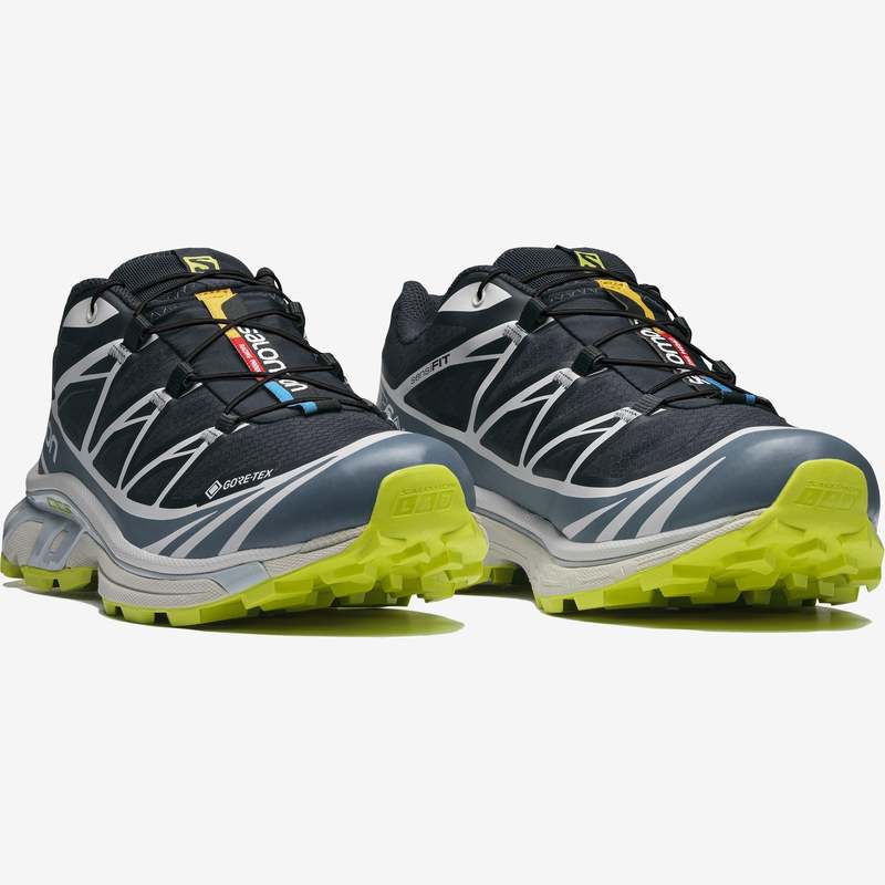 【未使用】143cm Salomon Lime＋L10 Salomon XT 6 GORE TEX Shoes - Night Sky/China Blue/Acid Lime