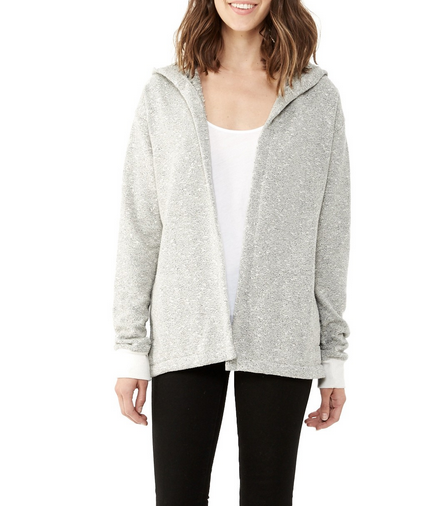 Alternative Apparel Drifter Textured Hoodie | Pepper Alternative Apparel Drifter Textured Hoodie | Pepper