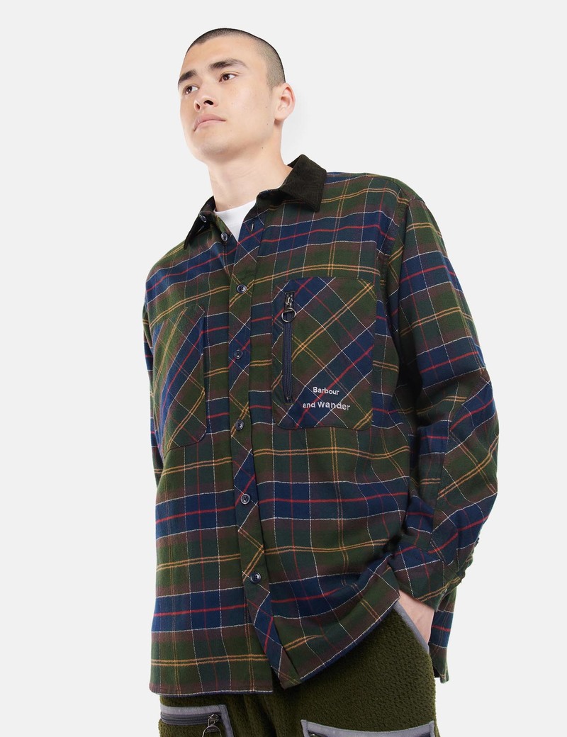 Barbour x And Wander Tartan Shirt Classic Tartan Garmentory