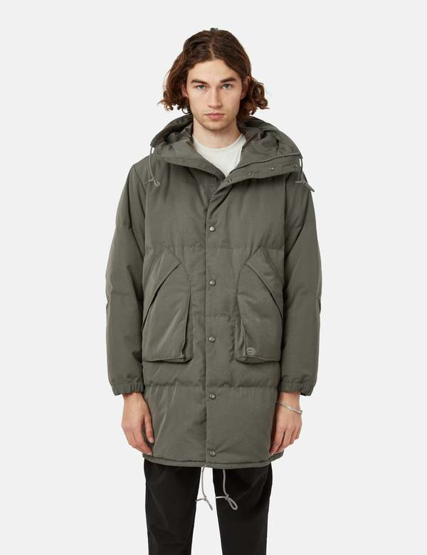 Snow Peak TAKIBI Down Coat - Khaki | Garmentory Snow Peak TAKIBI Down Coat - Khaki | Garmentory