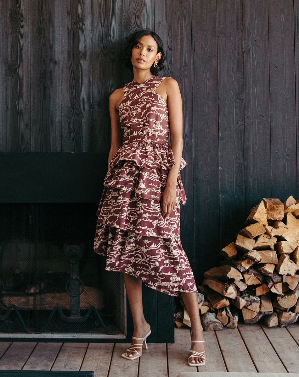 Cleobella CARSON MIDI DRESS - Brown