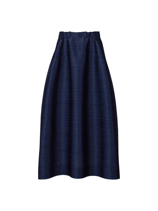 Hug Skirt in Dark Navy by Pleats Please Issey Miyake | Garmentory