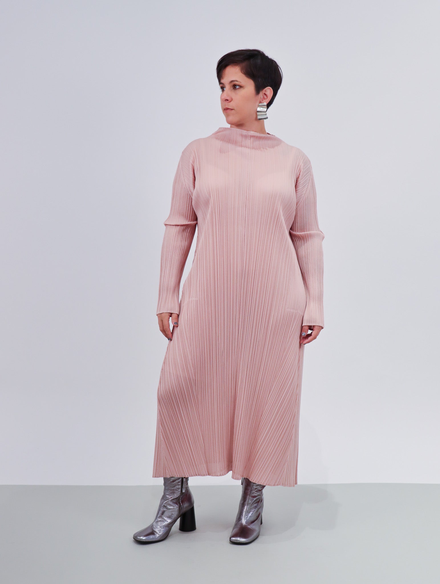 Pleats Please by Issey Miyake November Monthly Color Dress - Pink