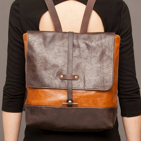 Cokluch Brown Leather Backpack Cokluch Brown Leather Backpack