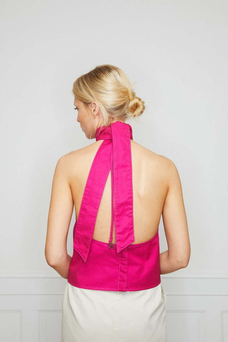 Saks Potts Marbella Top - Raspberry