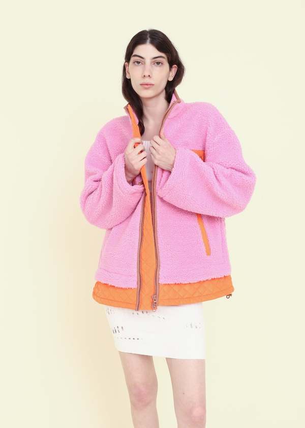 あめ様　ジャケット　サイズs カラーpink petale Pink Petal Sherpa Jacket – Blondish Boutique