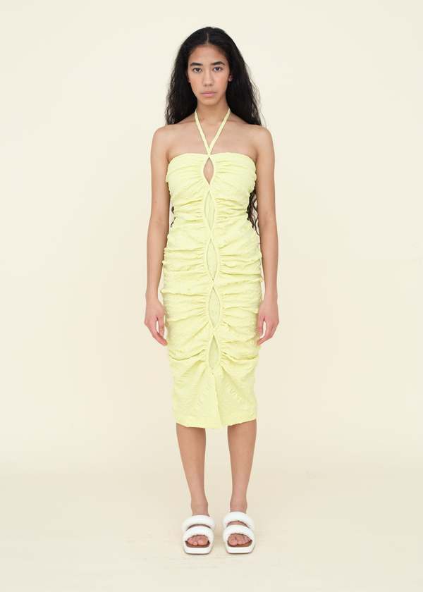 Rejina Pyo Spencer Dress - Seersucker Green | Garmentory Rejina Pyo Spencer Dress - Seersucker Green | Garmentory