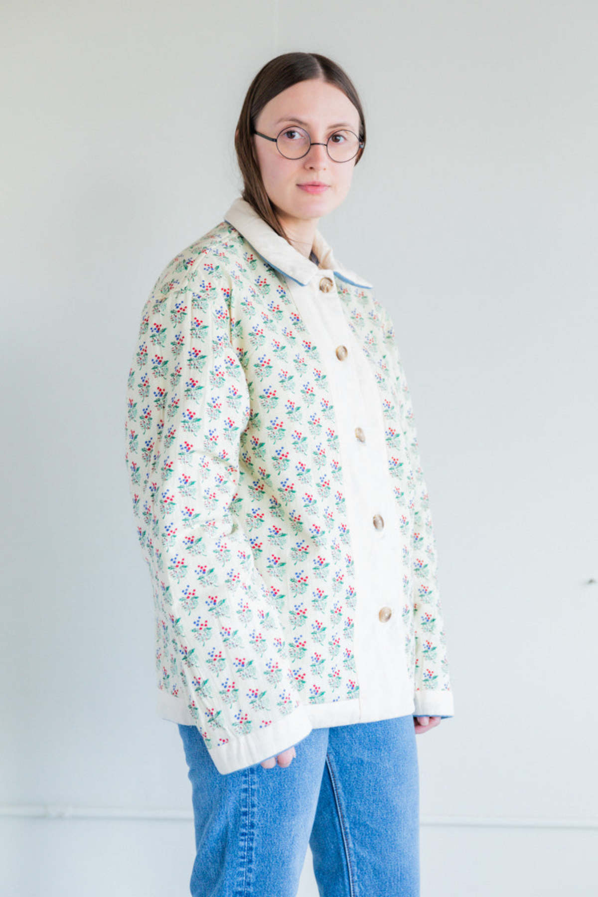 BODE REVERSIBLE WHITE HOUSE STEPS QUILT JACKET | Garmentory