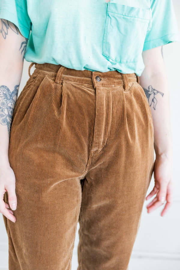 【ANGLAN】Two-Tuck Corduroy Wide Pants ANGLAN】Two-Tuck Corduroy Wide Pants