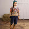 Kids  Tia Cibani Child Ellsworth Abstract Pullover Sweater -  Blackberry - Thumbnail 1