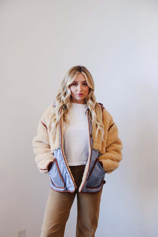 Forte Forte Eco Shearling and a Quilted Fabric Coat - Lama