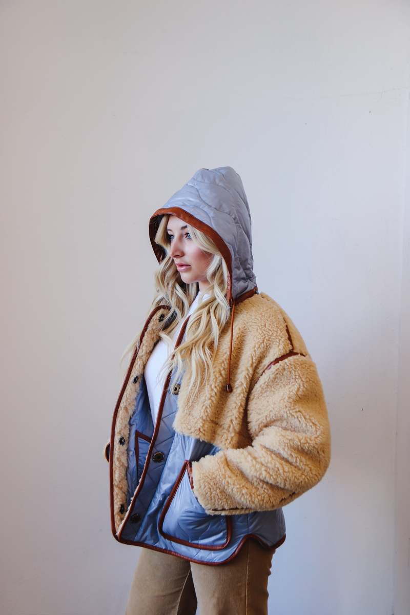 Forte Forte Eco Shearling and a Quilted Fabric Coat - Lama