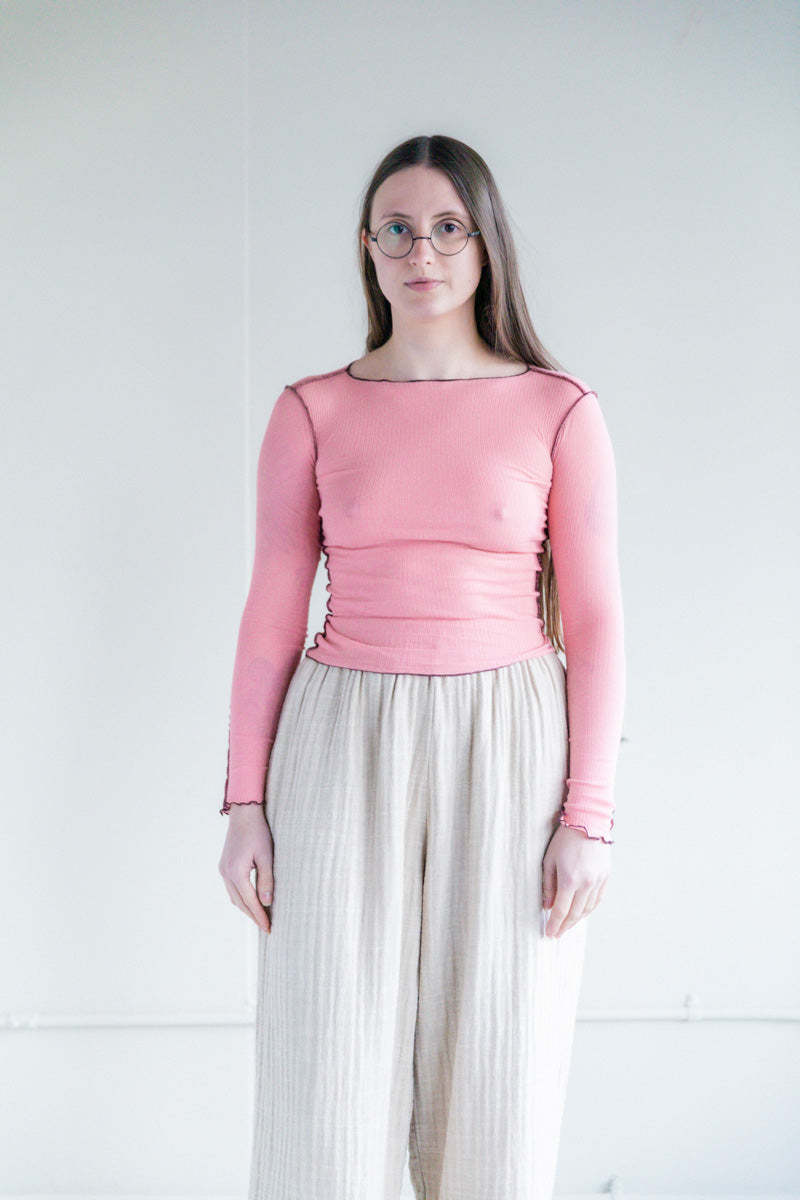 Baserange Vein Long Sleeve - Ruby | Garmentory