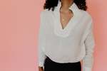 A Shirt Thing Penelope Cabo Shirt - White - Thumbnail 1