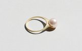 Saskia Diez Pearl Ring Solitaire - Thumbnail 7