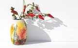 Shino Takeda Ceramic Painted Ceramic Vase - Thumbnail 2