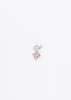 DEPARTMENT Pink And White Rhinestone Hearts Earring - Single - Thumbnail 4