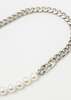 DEPARTMENT Mix Chain Necklace - Silver/Pearl - Thumbnail 5