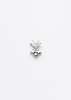 DEPARTMENT Silver And White Rhinestone Hearts Earring - Single - Thumbnail 5