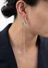 DEPARTMENT Silver Circle and Chains Earring - Single - Thumbnail 2
