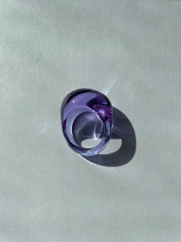 Vintage Baccarat Baccarat crystal ring - PURPLE | Garmentory