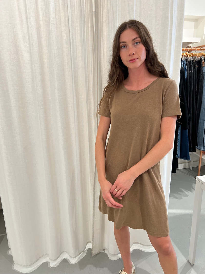 knee length dresses for ladies Daphne Dress | Jungmaven Hemp Clothing & Accessories