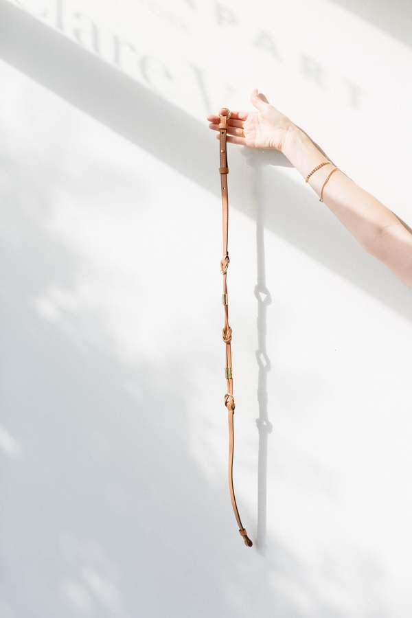 Ulla Johnson Ivy Knotted Rope Belt - Amber Brown | Garmentory display picture 1