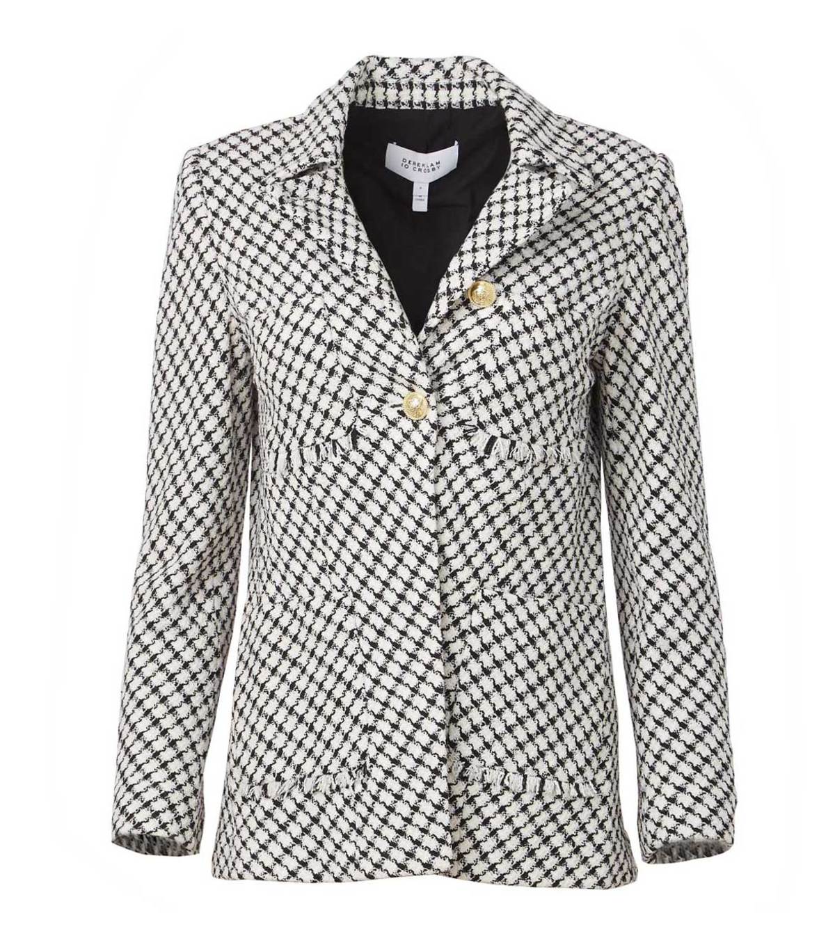 Derek Lam Audrey Frayed Jacket - Multi - Image 1 of 5