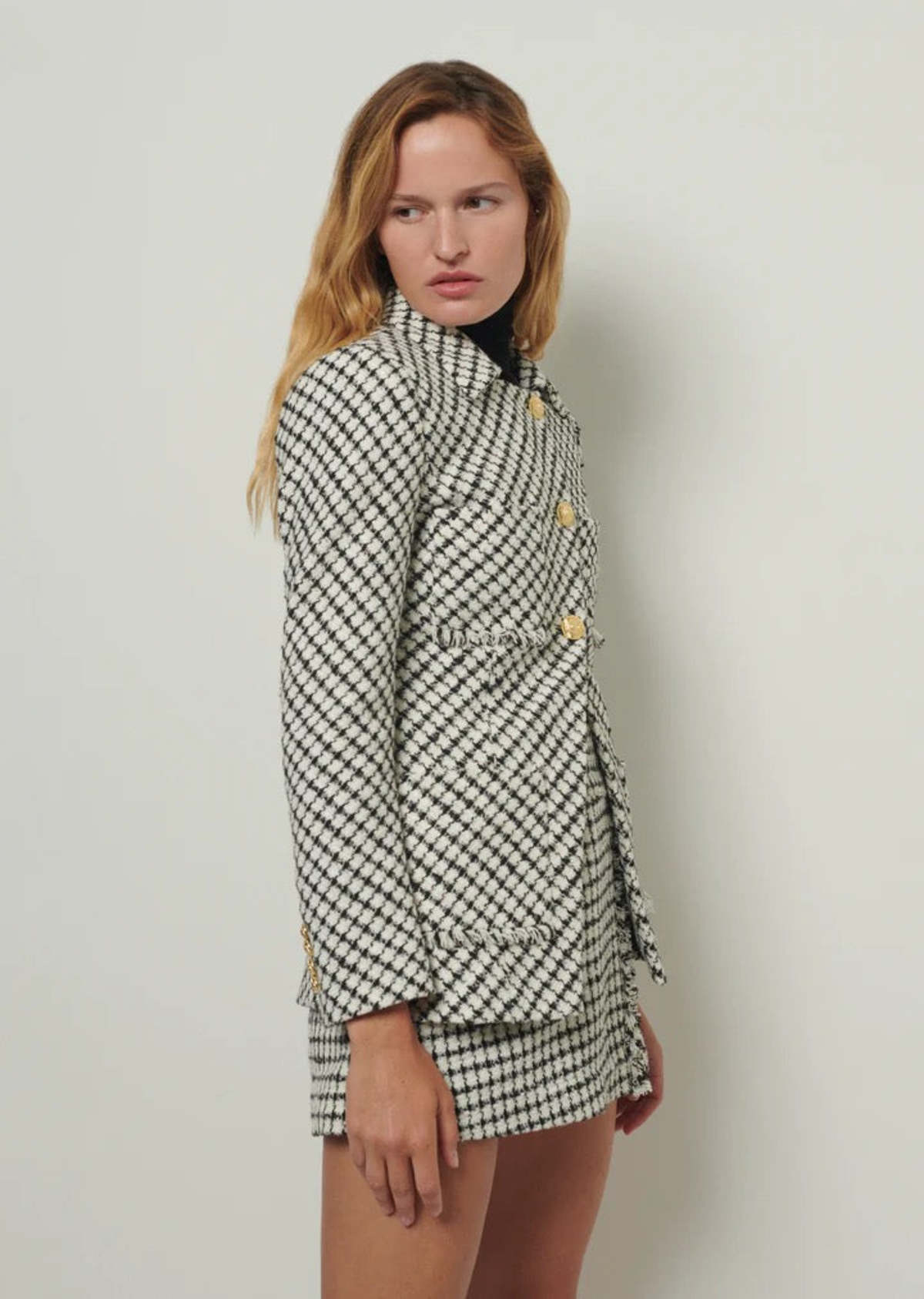 Derek Lam Audrey Frayed Jacket - Multi - Image 4 of 5