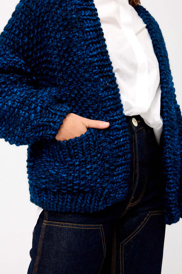 Nia Thomas Lalua Knit Cardigan - Azul | Garmentory