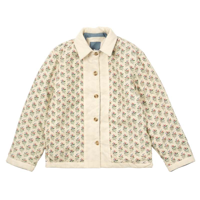 BODE WHITE HOUSE STEPS QUILT JACKET - BLUE/CREAM | Garmentory