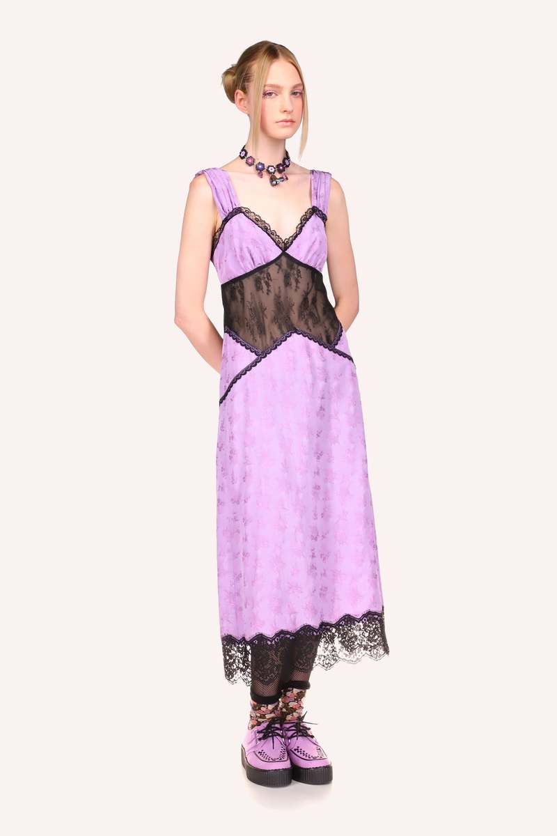 anna sui purple dress Anna Sui