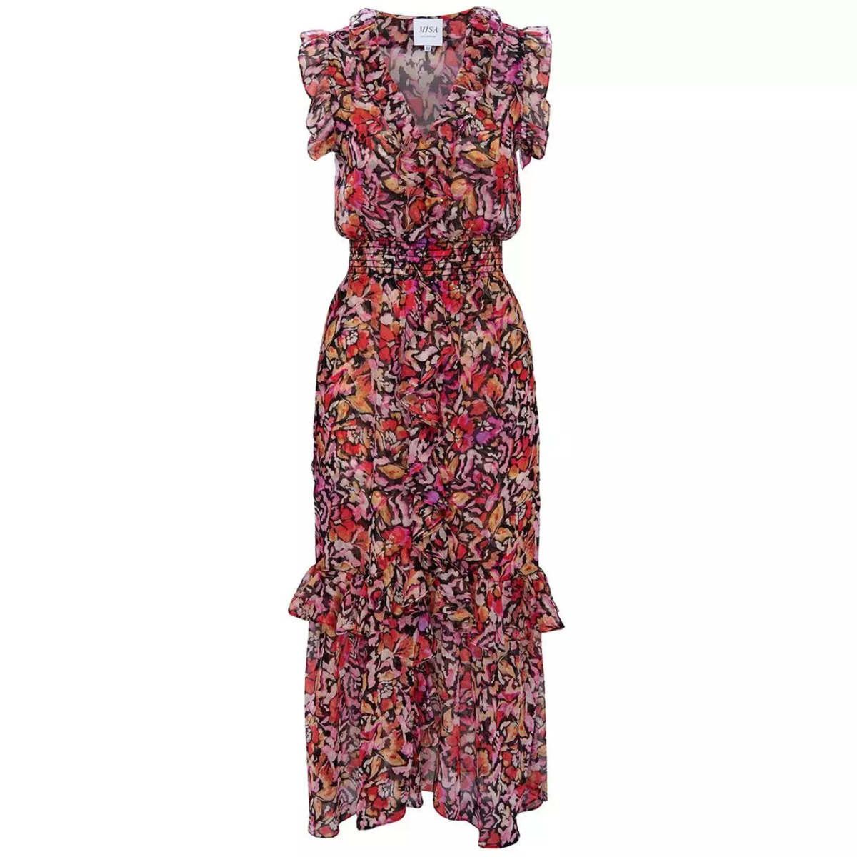 chinese dress ladies Delia's Fire Print Mesh Maxi Dress