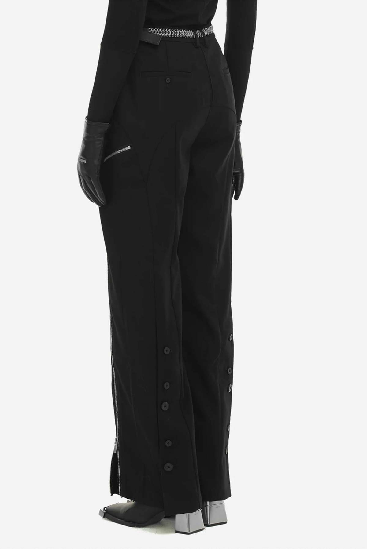 C2H4 Arc Streamline Zipped Tailoring Trousers - Black - Image 3 of 4