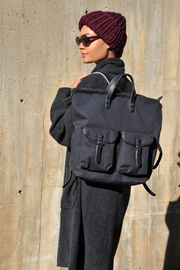 Zilla Canvas Rucksack - Navy Blue