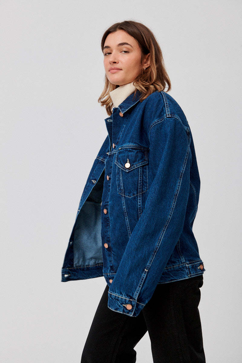 ジャケット CLOSED Jeans jacket Blu Closed Oversized Denim Jacket - Dark Blue | Garmentory