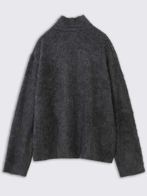 トップス our legacy SHRUNKEN FULLZIP POLO Shrunken Full Zip Polo in Black Rib