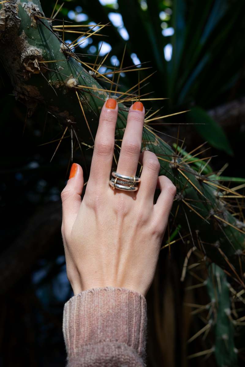 【関税込み】Spinelli Kilcollin シルバー Libra Gris リング SPINELLI KILCOLLIN Libra Gris Ring - Silver | Garmentory
