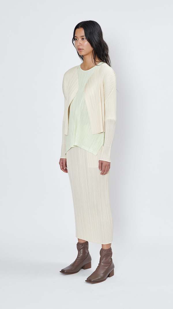 Pleats Please by Issey Miyake New Colorful Basics Cardigan - Light